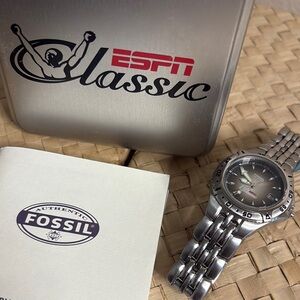 Fossil Men's Silver Watch ESPN Classic